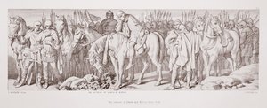 La retirada de Edwin y Morcar de York, de 